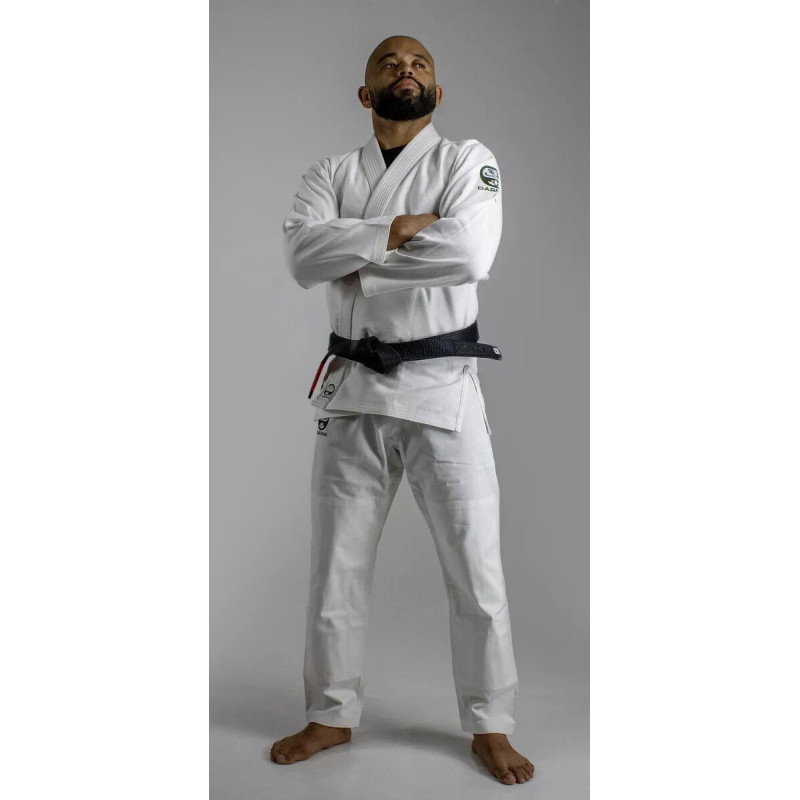 Kimono JJB Daruma Green Store | Lightweight Coton Bio | Blanc