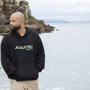 Hoodie JJB Coton Bio Daruma | Jiu Jitsu Addict | Noir