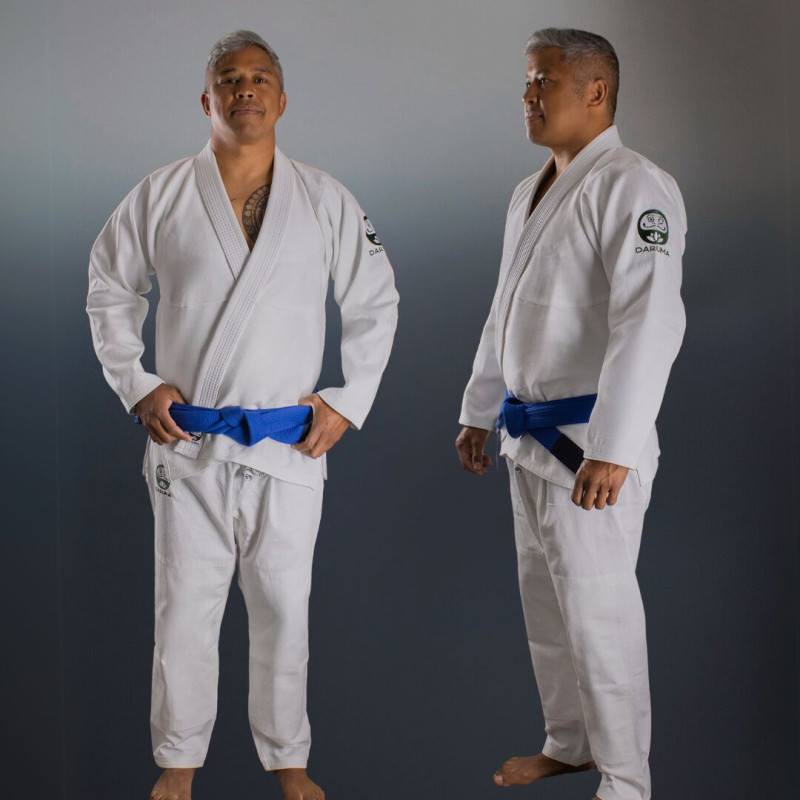 Kimono JJB Daruma Green Store | Lightweight Coton Bio | Blanc