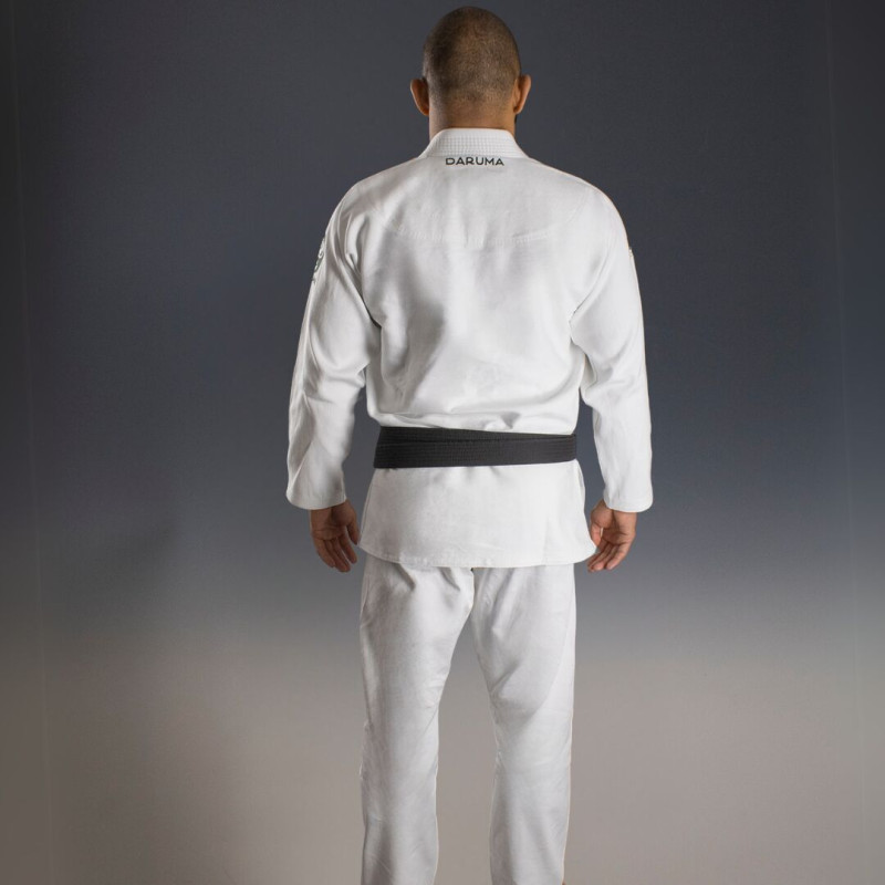 Kimono JJB Daruma Green Store | Lightweight Coton Bio | Blanc