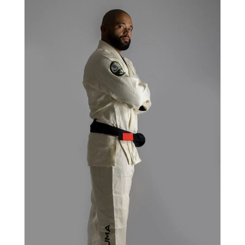 Kimono JJB Daruma Green Store | 100% Hemp | Blanc Naturel