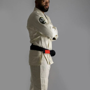 Kimono JJB Daruma Green Store | 100% Hemp | Blanc Naturel