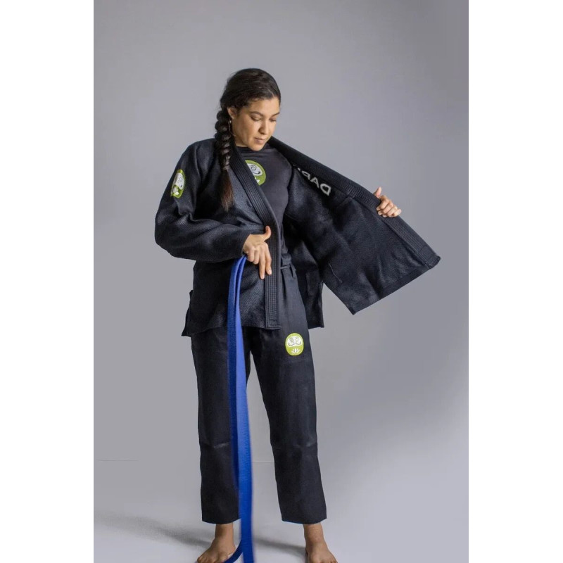 Kimono JJB Daruma Green Store | 100% Hemp | Noir