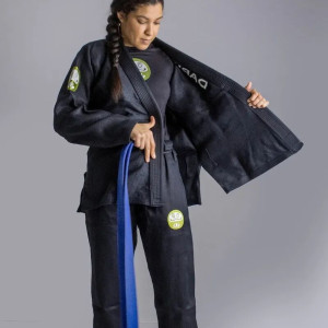 Kimono JJB Daruma Green Store | 100% Hemp | Noir