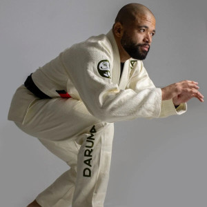 Kimono JJB Daruma Green Store | 100% Hemp | Blanc Naturel