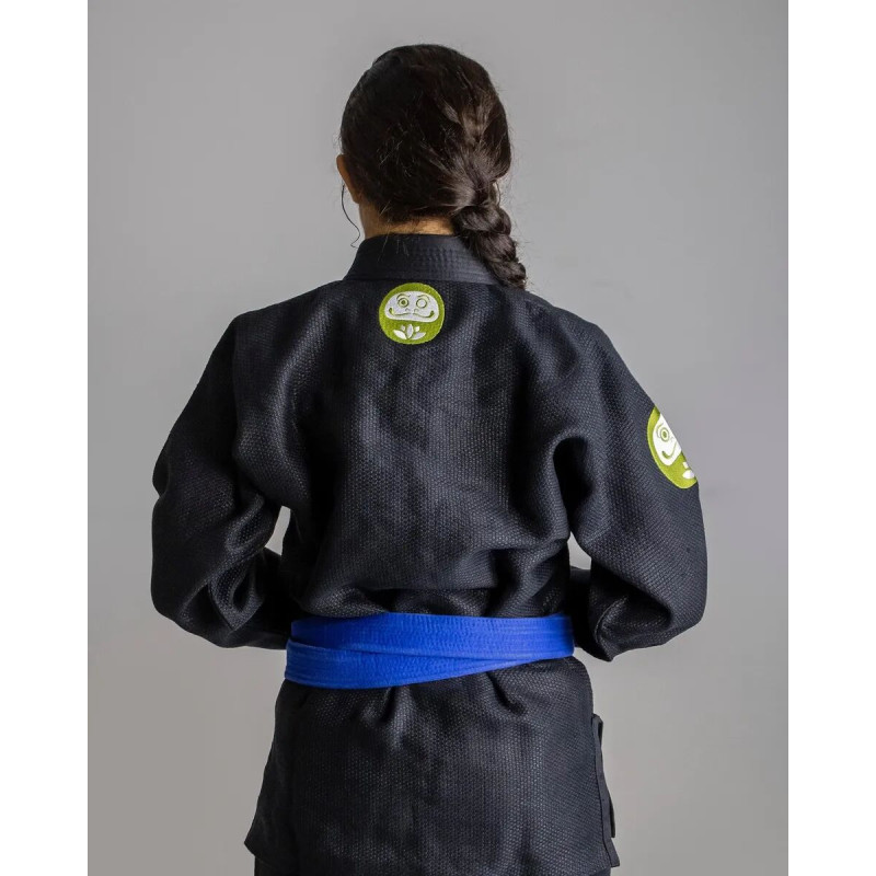 Kimono JJB Daruma Green Store | 100% Hemp | Noir
