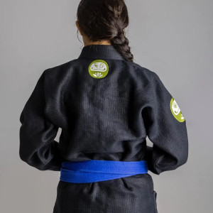 Kimono JJB Daruma Green Store | 100% Hemp | Noir