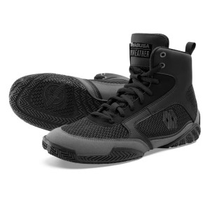 Chaussures de Boxe Hayabusa | Noir/Gris | Mayweather Champ