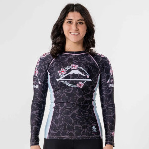 Rashguard - Fuji - Noir/Rose - Blossom