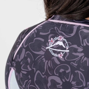 Rashguard - Fuji - Noir/Rose - Blossom