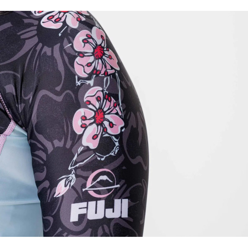 Rashguard - Fuji - Noir/Rose - Blossom