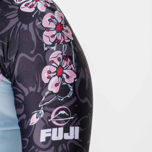 Rashguard - Fuji - Noir/Rose - Blossom