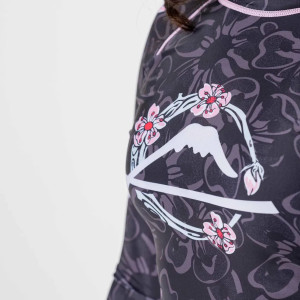 Rashguard - Fuji - Noir/Rose - Blossom