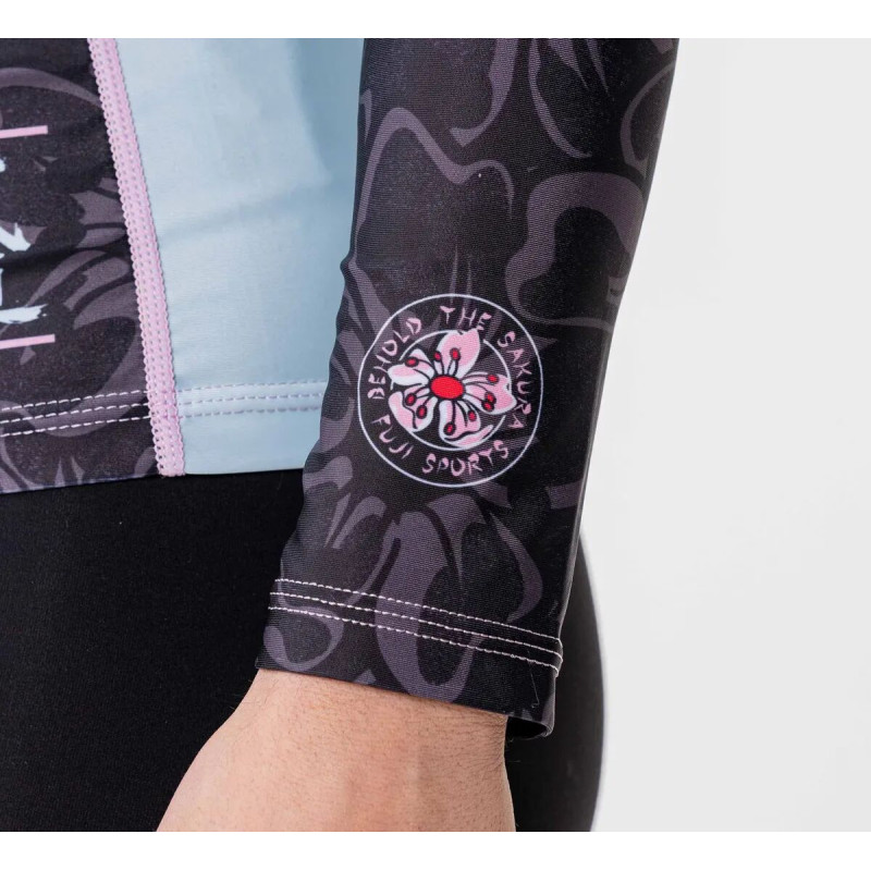Rashguard - Fuji - Noir/Rose - Blossom