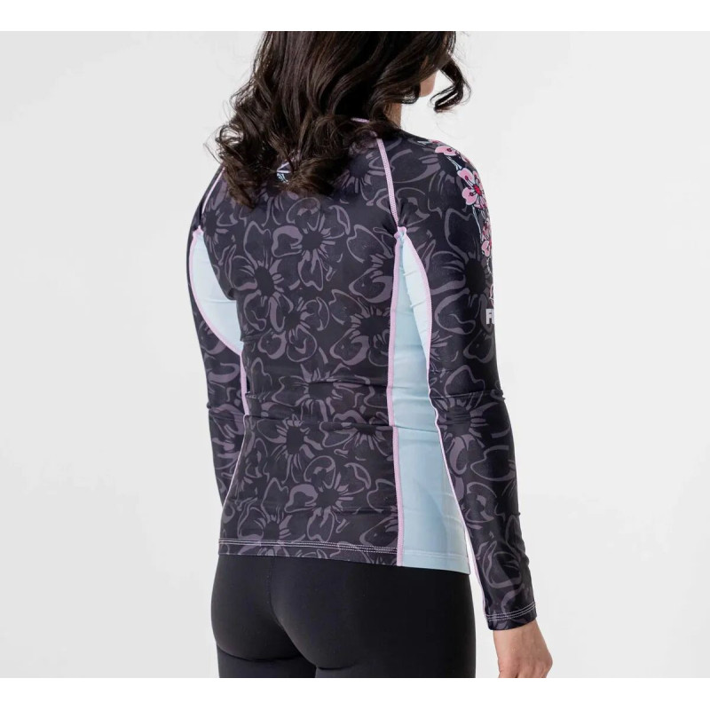 Rashguard - Fuji - Noir/Rose - Blossom