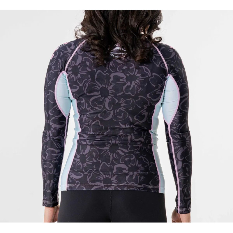 Rashguard - Fuji - Noir/Rose - Blossom