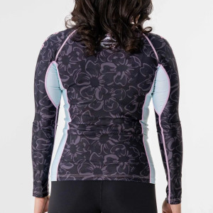 Rashguard - Fuji - Noir/Rose - Blossom