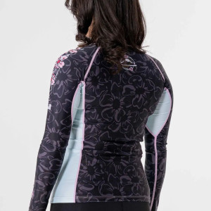 Rashguard - Fuji - Noir/Rose - Blossom