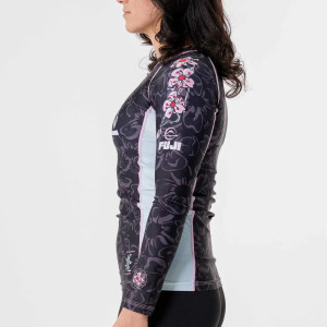 Rashguard - Fuji - Noir/Rose - Blossom