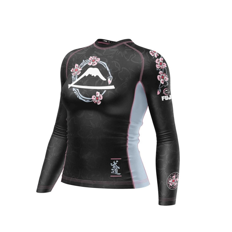 Rashguard - Fuji - Noir/Rose - Blossom
