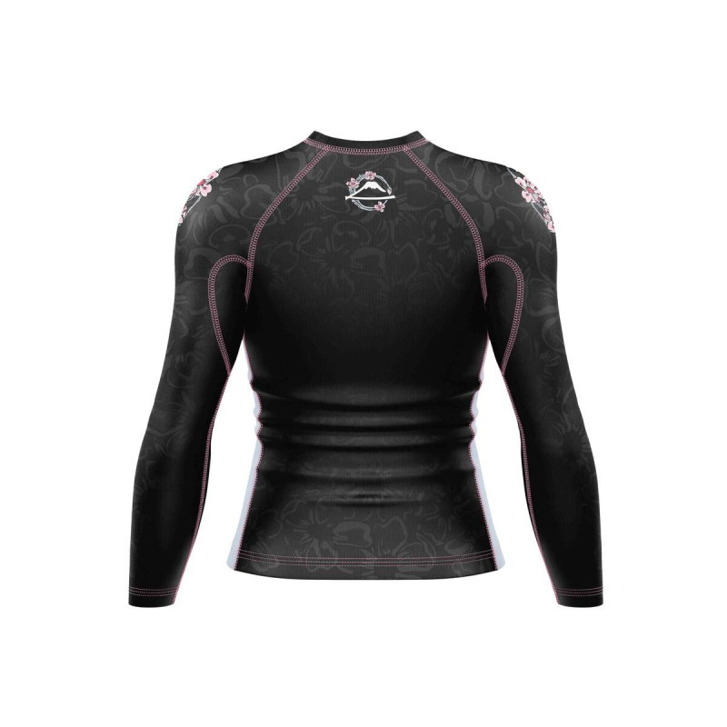 Rashguard - Fuji - Noir/Rose - Blossom