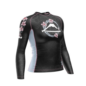 Rashguard - Fuji - Noir/Rose - Blossom