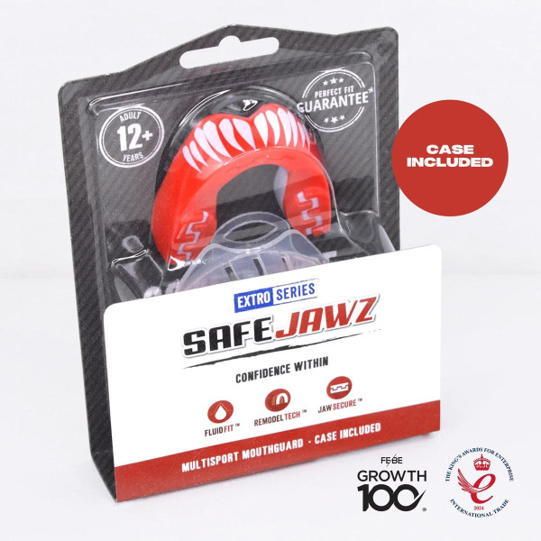 Protège-dents SafeJawz | Viper | Orange/Blanc