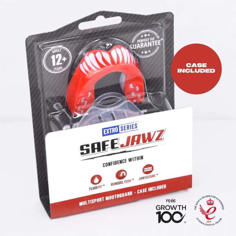 Protège-dents SafeJawz | Viper | Orange/Blanc