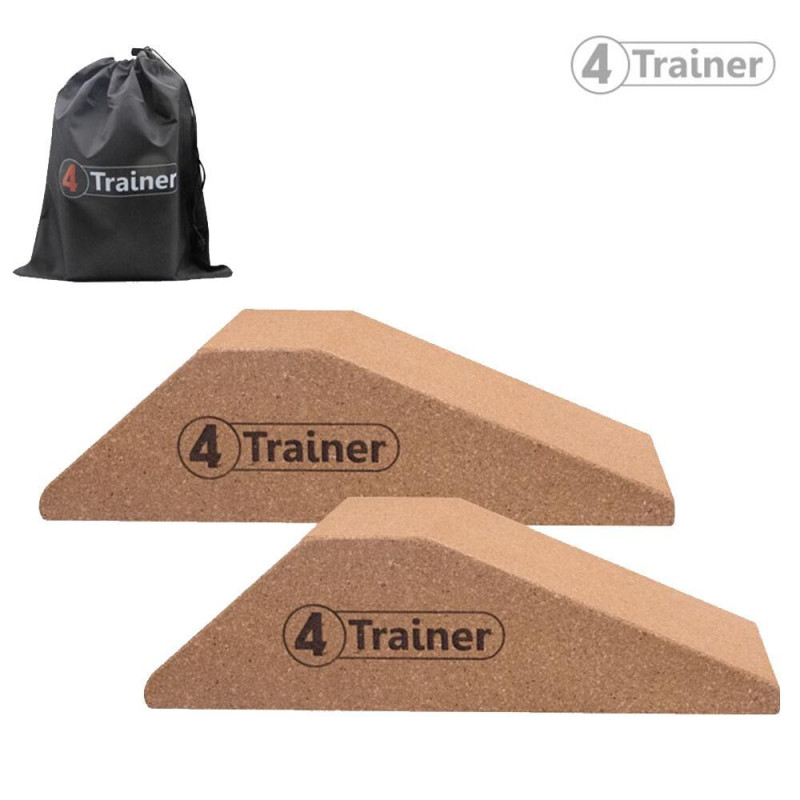 Bloc Squat en Liège | Paire, 2 Inclinaisons | 4Trainer