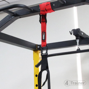 Sangles de Suspension | Kit 180cm Noir/Rouge | 4Trainer
