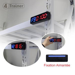 Timer d'Entraînement Mini Gym | Bluetooth LED | 4Trainer