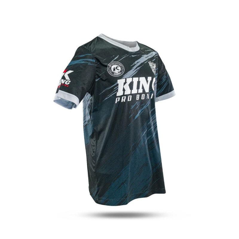 T-shirt King Pro Boxing | KPB Storm | Noir/Pétrole/Blanc