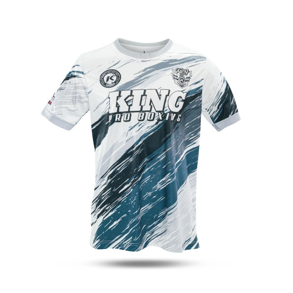 T-Shirt King Pro Boxing | KPB Storm | Blanc/Noir/Pétrole