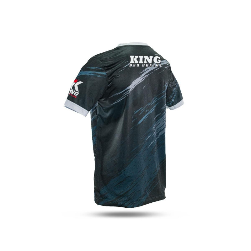 T-shirt King Pro Boxing | KPB Storm | Noir/Pétrole/Blanc