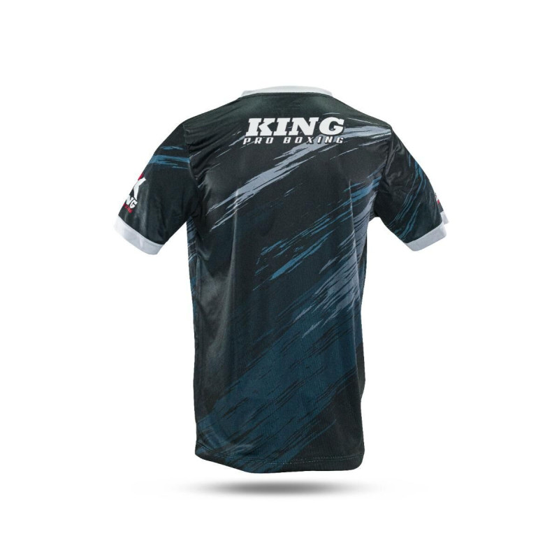 T-shirt King Pro Boxing | KPB Storm | Noir/Pétrole/Blanc