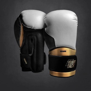 Gants de Boxe - Bar Tack - Blanc/Or - Striker