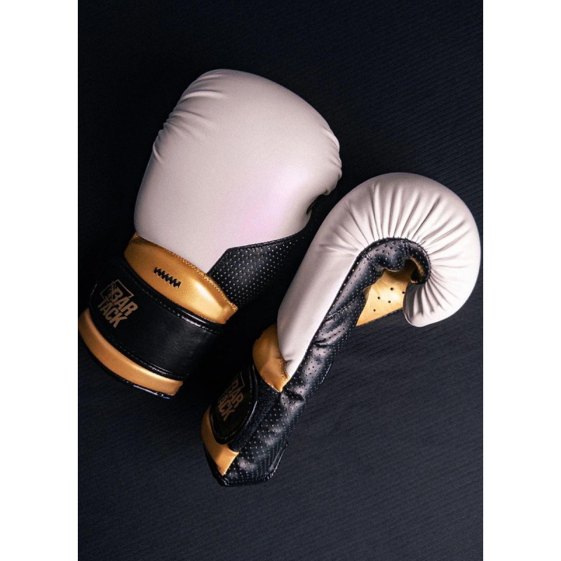 Gants de Boxe - Bar Tack - Blanc/Or - Striker