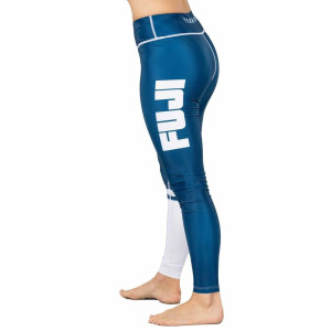 Pantalon de compression Fuji Sports | Bleu | Script Femme