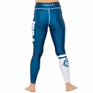 Pantalon de compression Fuji Sports | Bleu | Script Femme