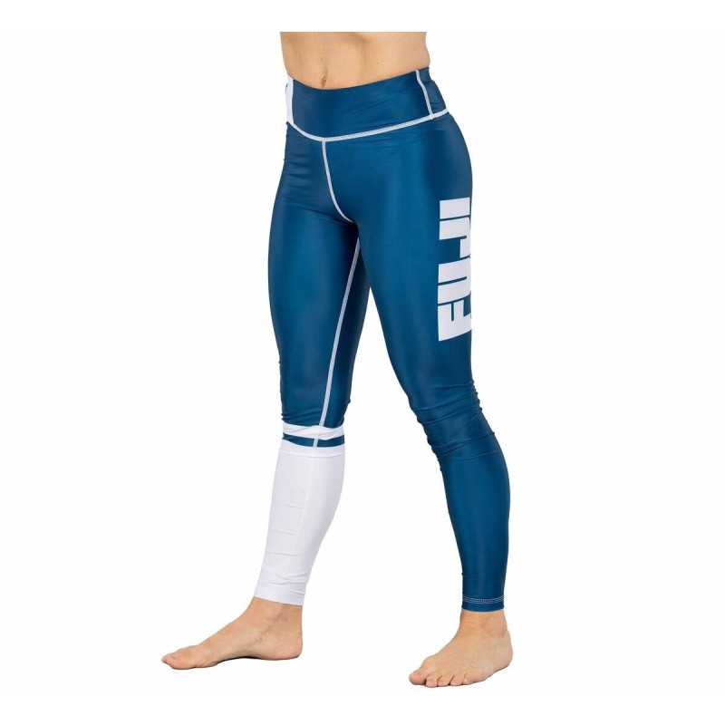 Pantalon de compression Fuji Sports | Bleu | Script Femme