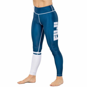 Pantalon de compression Fuji Sports | Bleu | Script Femme