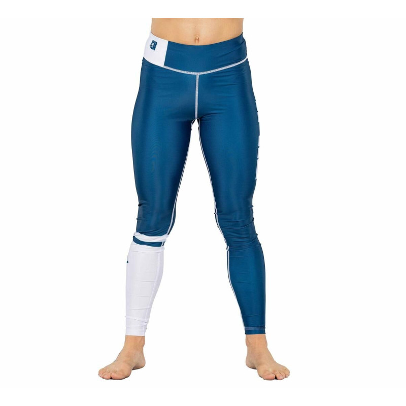 Pantalon de compression Fuji Sports | Bleu | Script Femme
