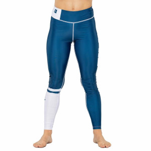 Pantalon de compression Fuji Sports | Bleu | Script Femme