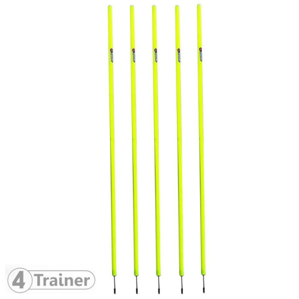 Piquets de Slalom 4TRAINER | Jaune | Lot de 5 - 180cm