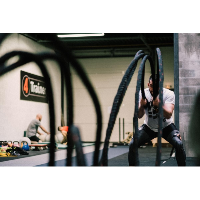 Battle Rope 4TRAINER | Noir | Corde Ondulatoire 15m