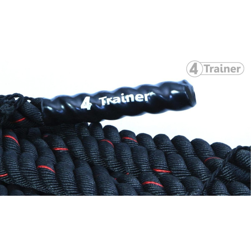 Battle Rope 4TRAINER | Noir | Corde Ondulatoire 15m