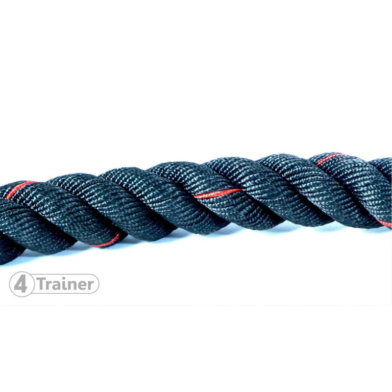 Battle Rope 4TRAINER | Noir | Corde Ondulatoire 15m