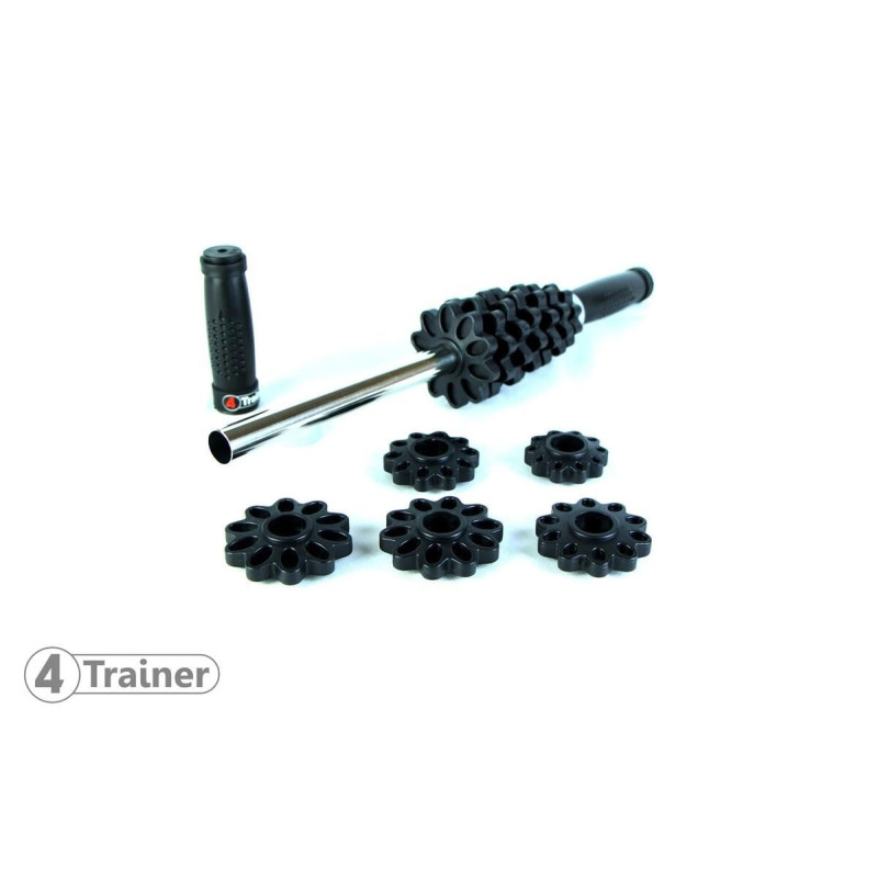 Stick de Massage 4TRAINER | Noir | Ajustable 43cm
