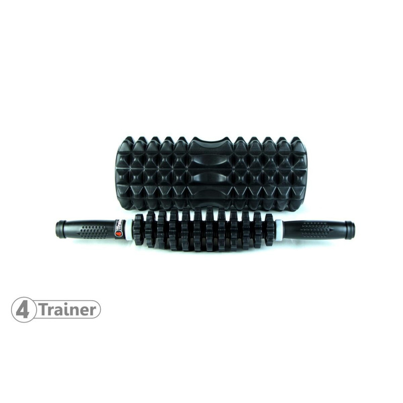 Stick de Massage 4TRAINER | Noir | Ajustable 43cm
