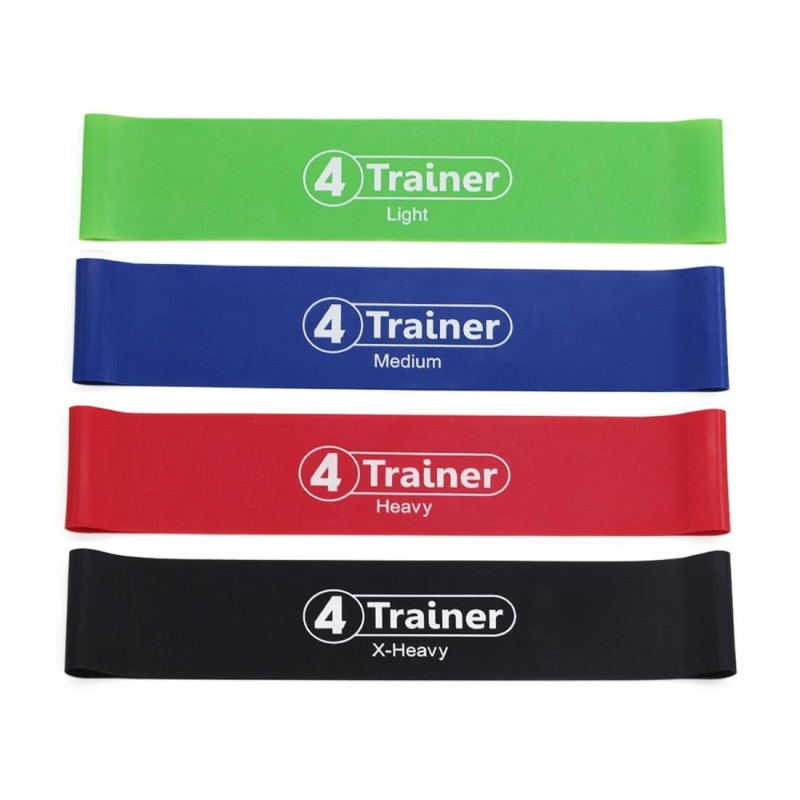 Bandes Élastiques 4TRAINER | Pack Flat Bands | 4 Résistances